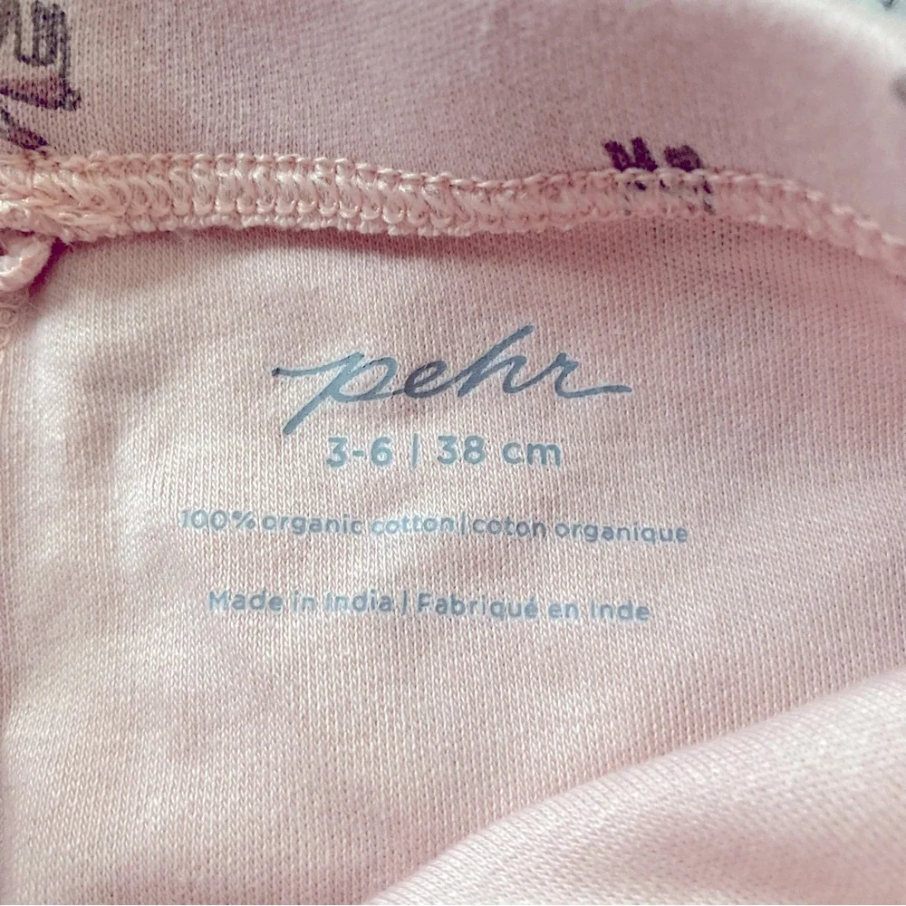 Pehr Organic Cotton‎ Baby Pants Pink With Deer Print 3-6M